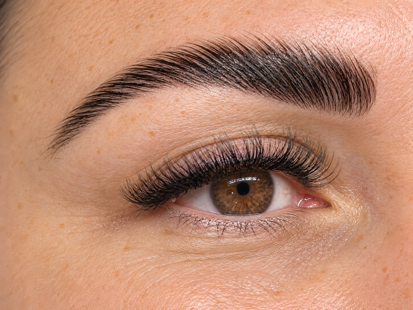 Brow and lash detail